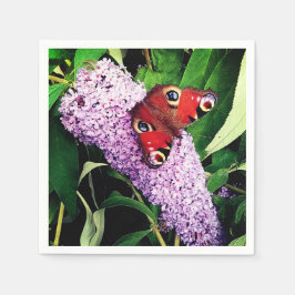 Servilleta De Papel Mariposa roja