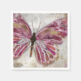Servilleta De Papel Mariposa ruborizante