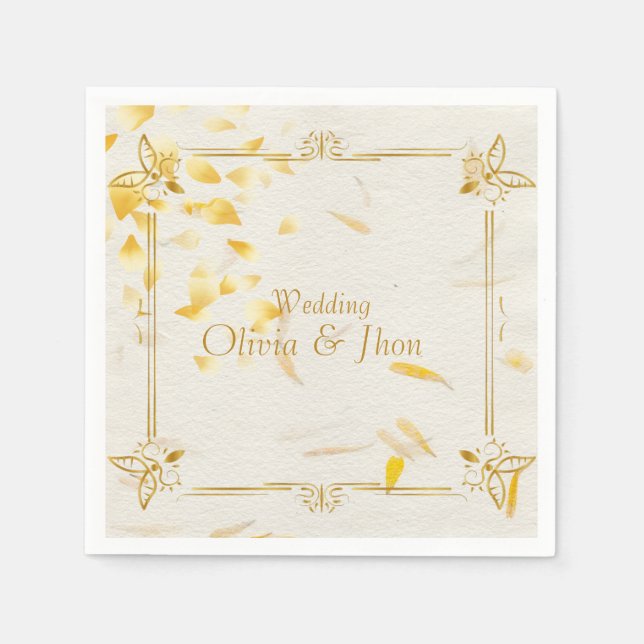 Servilleta De Papel Mariposas de Amor (Anverso)