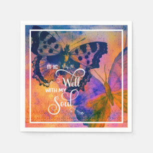 Servilleta De Papel Mariposas Está bien 