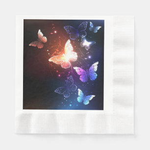 Servilleta De Papel Mariposas nocturnas brillantes