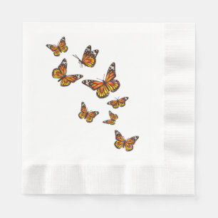 Servilleta De Papel Mariposas voladoras - Butterfly Lover Gardener Ent