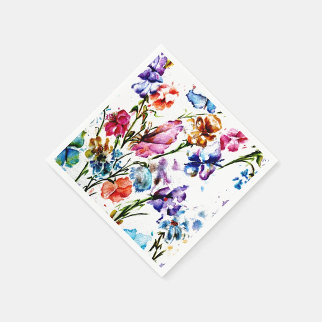 SERVILLETA DE PAPEL MARIPOSAS Y BLOOMS PAPER NAPKINS (Borde)