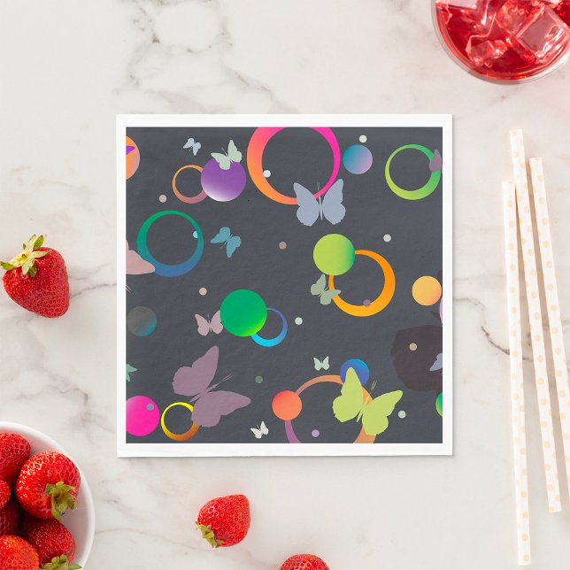 Servilleta De Papel Mariposas Y Burbujas (Subido por el creador)