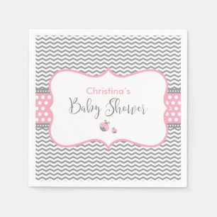 Servilleta De Papel Mariquita rosada