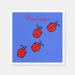 Servilleta De Papel Mariquitas rojas Thunder_Cove de arrastre