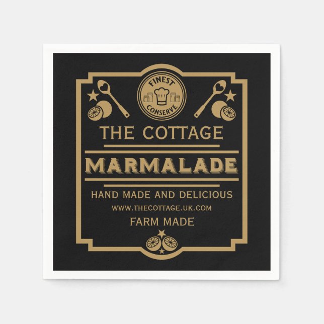 Servilleta De Papel Marmalade Conserve Maker (Anverso)
