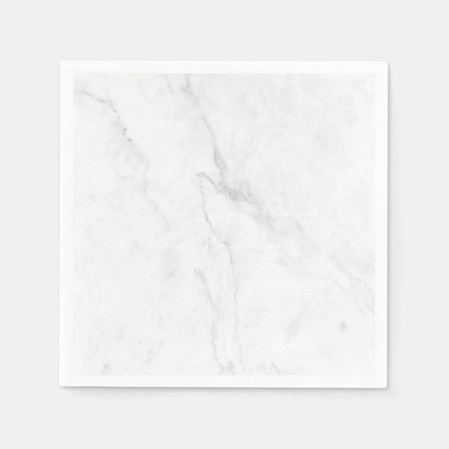 Servilleta De Papel Mármol Blanco (Anverso)