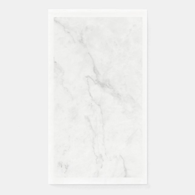 Servilleta De Papel Mármol Blanco (Anverso)