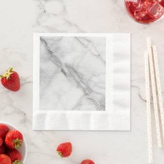 Servilleta De Papel Mármol Blanco