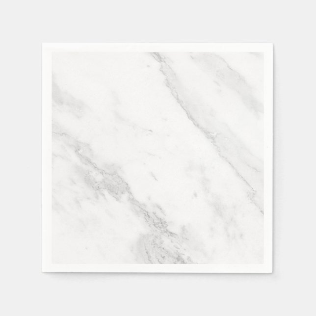 Servilleta De Papel Mármol blanco (Anverso)