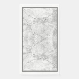 Servilleta De Papel Mármol blanco y gris simple |