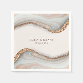 Servilleta De Papel Mármol de piedra de Agate