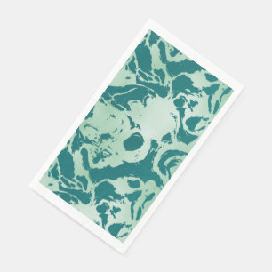 Servilleta De Papel Mármol Verde