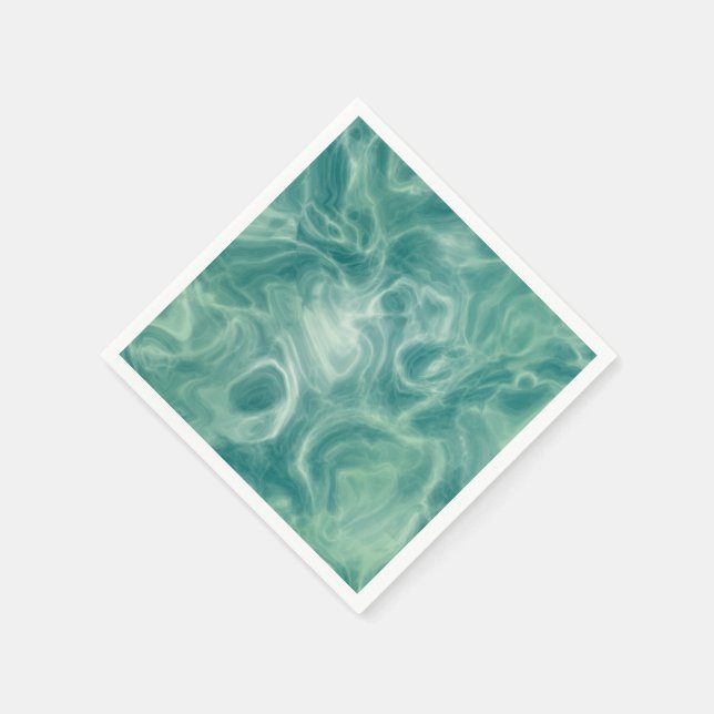 Servilleta De Papel Mármol verde (Borde)