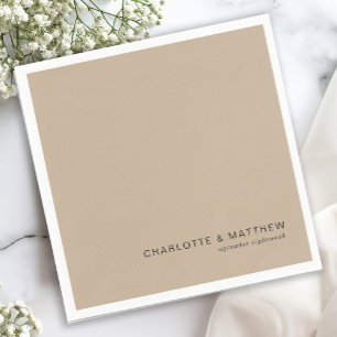 Servilleta De Papel Marrón beige moderno
