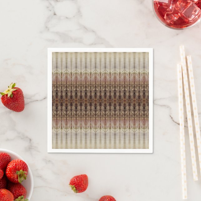 Servilleta De Papel Marrón gris moderno y elegante (In situ)