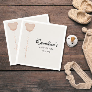 Servilleta De Papel Marrón lindo que podemos esperar bebe ducha bebé