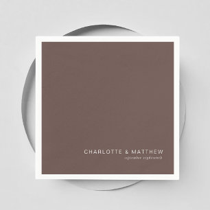 Servilleta De Papel Marrón oscuro moderno