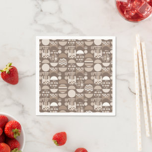 Servilleta De Papel Marrón Tierra Neutral Nórdico Escandinavo