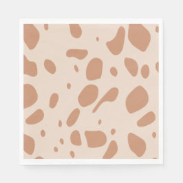 Servilleta De Papel Marrón y crema manchada