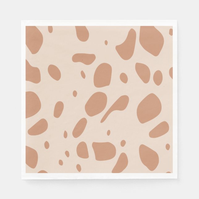 Servilleta De Papel Marrón y crema manchada (Anverso)