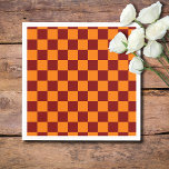 Servilleta De Papel Marrón y Naranja de cosecha de vintage<br><div class="desc">Marrón y Naranja de cosecha de vintage</div>