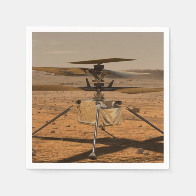 Servilleta De Papel Mars Ingenuity Helicopter (Anverso)