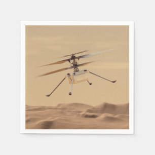 Servilleta De Papel Mars Ingenuity Helicopter Flight