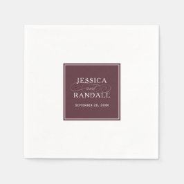 Servilleta De Papel Marsala Burgundy Red Classic Elegance Boda