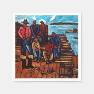 Servilleta De Papel Marsden Hartley Lobster Fishmen