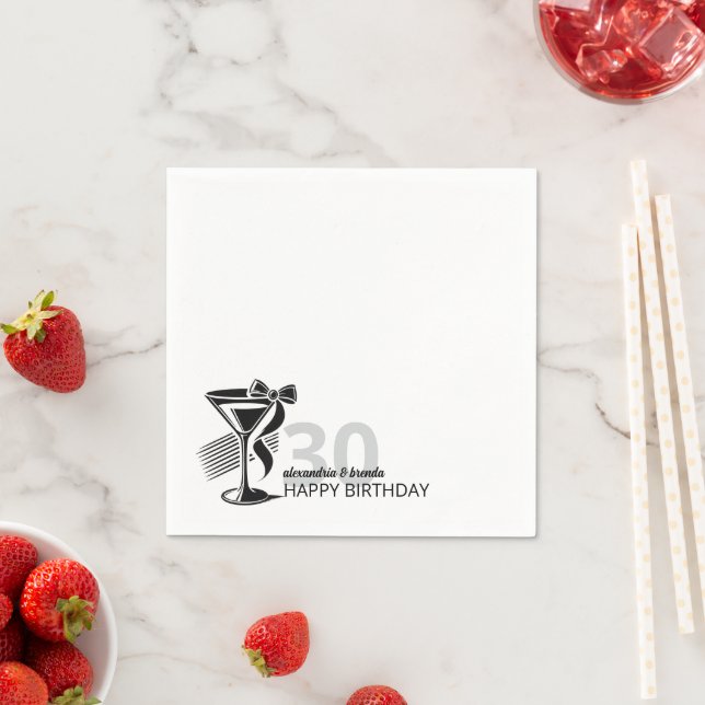 Servilleta De Papel Martini Bow (In situ)