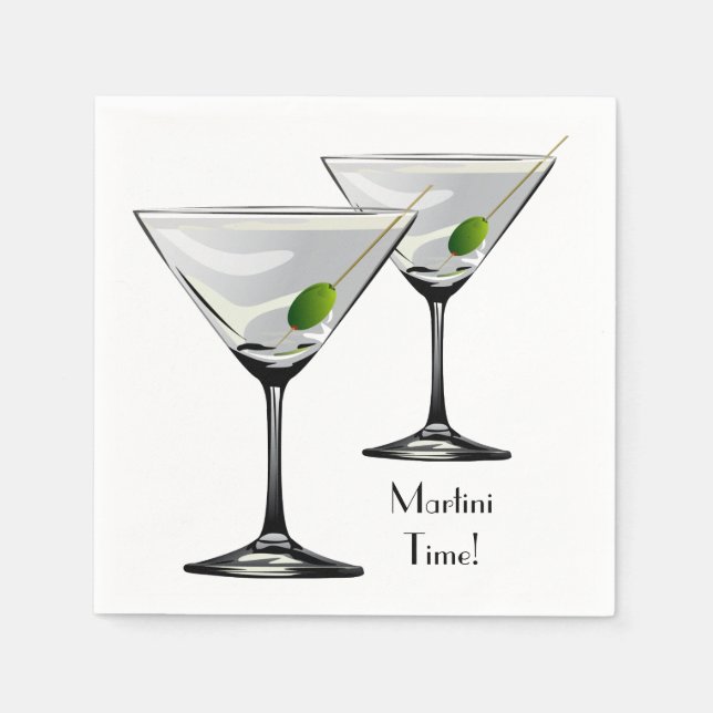 Servilleta De Papel Martini Cockatl Fiesta Napkin (Anverso)