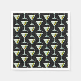 Servilleta De Papel Martini Cocktail Pattern