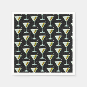 Servilleta De Papel Martini Cocktail Pattern