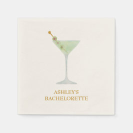 Servilleta De Papel Martini Cocktail Wedding Ducha o Bachelorette