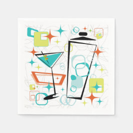 Servilleta De Papel Martinis A Go-Go Cocktail Napkins