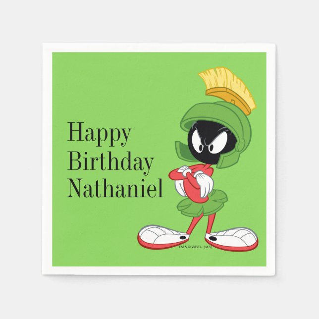 Servilleta De Papel MARVIN THE MARTIAN™ | Armas cruzadas (Anverso)