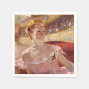 Servilleta De Papel Mary Cassatt - Mujer con collar de perlas en un pa