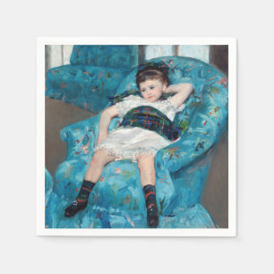 Servilleta De Papel Mary Cassatt - Niña pequeña en una butaca azul