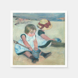 Servilleta De Papel Mary Cassatt - Niños jugando en la playa