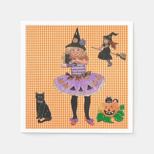 Servilleta De Papel Mary the Witch Napkins (Anverso)