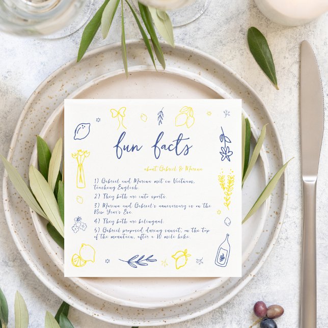 Servilleta De Papel Más Boda italiano de los hechos de diversión de lo (Subido por el creador)