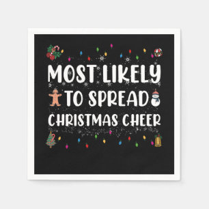 Servilleta De Papel Más Propenso a Difundir Alegría Navideña Familia N