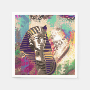 Servilleta De Papel Máscara de King Tut Composición abstracta