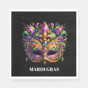 Servilleta De Papel Máscara de Mardi Gras