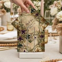 Máscara de Mardi Gras Fleur-de-Lis con cuentas