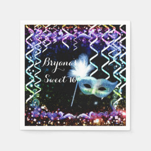 Servilleta De Papel Máscara de Máscara de Disfraz de Cumpleaños Respla