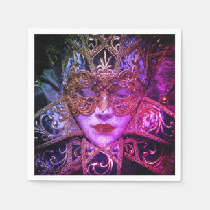 Servilleta De Papel Máscara de mascarada Gótica victoriana elegante