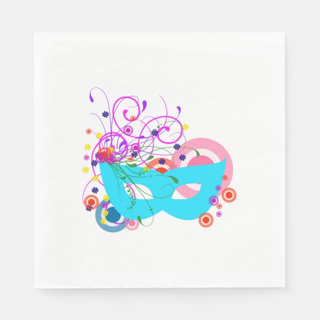 Servilleta De Papel Máscara de Purim (Anverso)